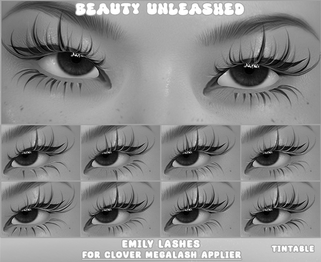 Beauty.Unleashed Emily Lashes DEMO (Clover MegaLash) 
