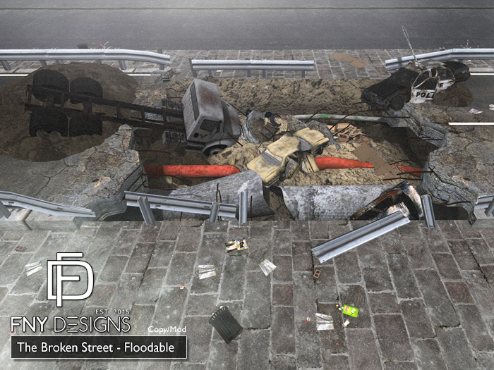 :FNY:Delivery -Crash Scene - Broken Street
