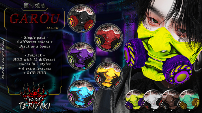 TERIYAKI - Garou Mask [FATPACK]