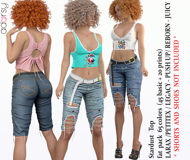 adorsy - Stardust Top Fatpack - Lara X/Legacy/Lara Petite X/Reborn-Juicy