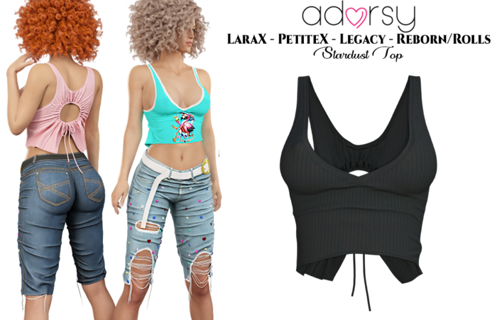 adorsy - Stardust Top Black - Lara X/Legacy/Lara Petite X/Reborn-Juicy