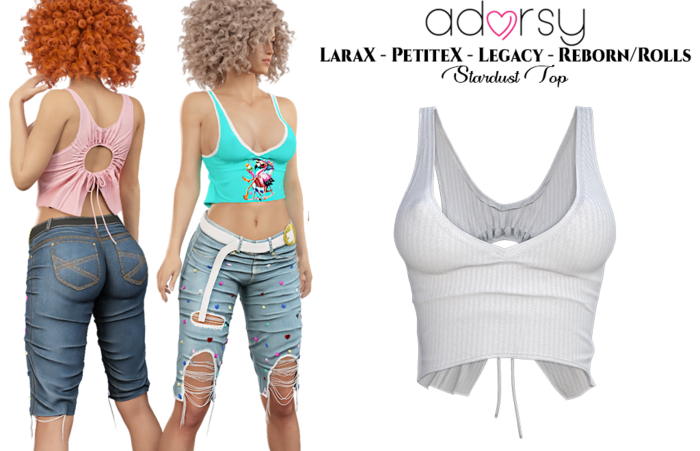 adorsy - Stardust Top White - Lara X/Legacy/Lara Petite X/Reborn-Juicy