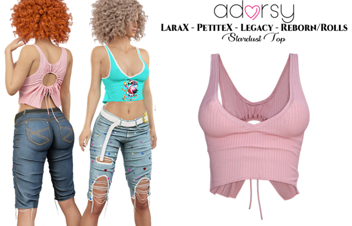 adorsy - Stardust Top Pink - Lara X/Legacy/Lara Petite X/Reborn-Juicy