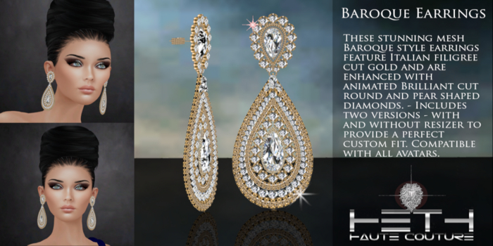HHC - Baroque Earrings (Boxed)