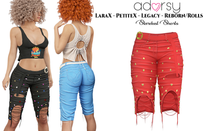 adorsy - Stardust Pants Red - Lara X/Legacy/Lara Petite X/Reborn-Juicy