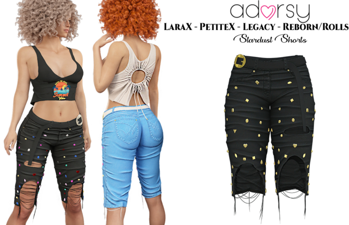 adorsy - Stardust Pants Dark Black - Lara X/Legacy/Lara Petite X/Reborn-Juicy
