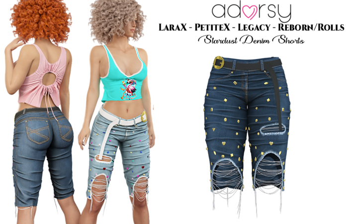 adorsy - Stardust Denim Pants Dark Blue - Lara X/Legacy/Lara Petite X/Reborn-Juicy