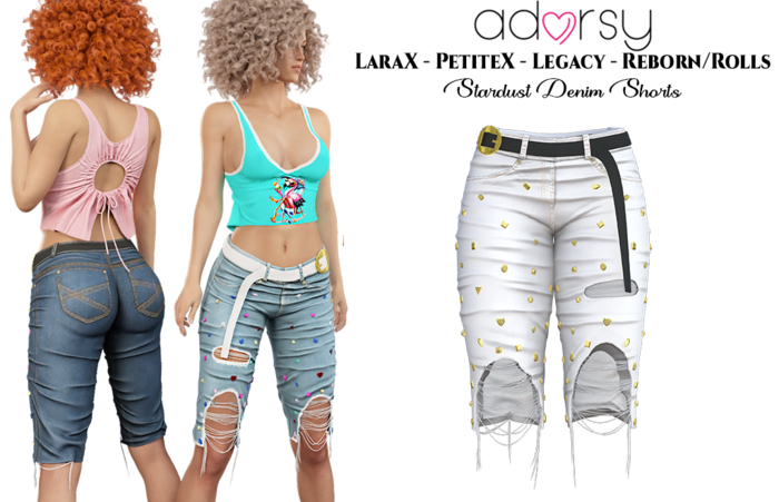 adorsy - Stardust Denim Pants White - Lara X/Legacy/Lara Petite X/Reborn-Juicy