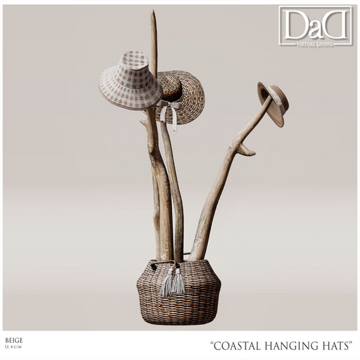 DaD - Coastal Hanging Hats - Beige V.1.0
