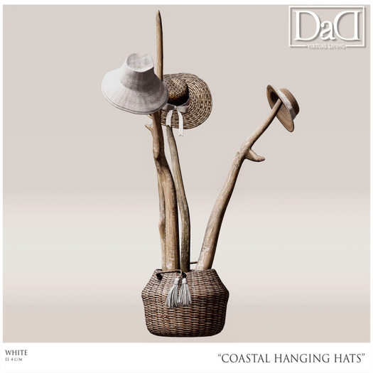 DaD - Coastal Hanging Hats - White V.1.0 