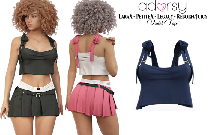 adorsy - Violet Top Blue - Lara X/Legacy/Lara Petite X/Reborn-Juicy