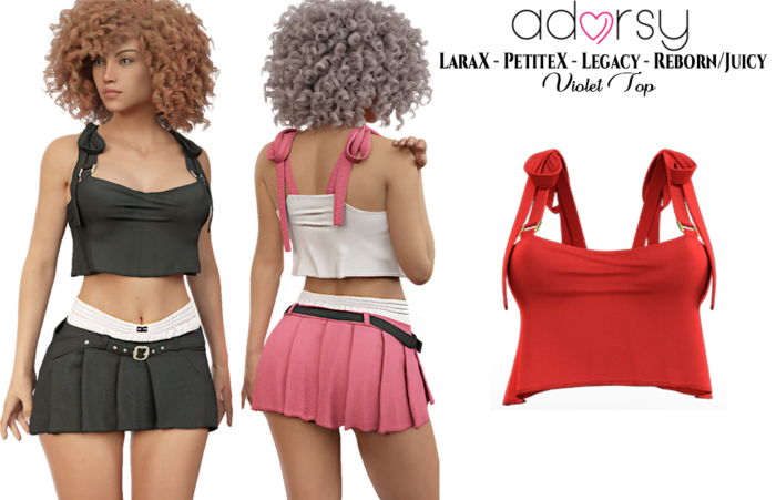 adorsy - Violet Top Red - Lara X/Legacy/Lara Petite X/Reborn-Juicy