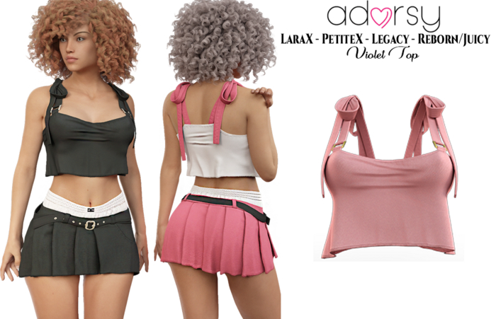 adorsy - Violet Top Pink - Lara X/Legacy/Lara Petite X/Reborn-Juicy