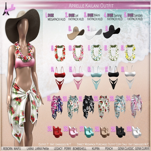 3. Aprelle Kailani Bikini Fatpack Hud RARE