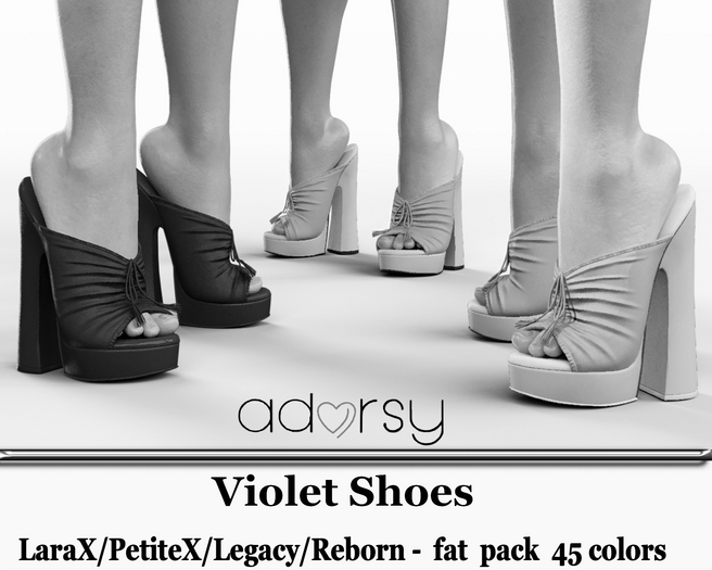 adorsy - Violet Shoes DEMO - Lara X/Legacy/Lara Petite X/Reborn-Juicy