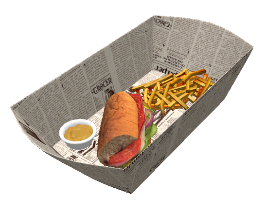 Food Case FRITES SANDWICH (BOX)