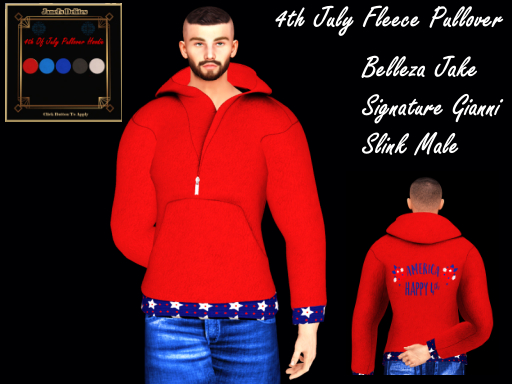 4th Of July Fleece Pullover