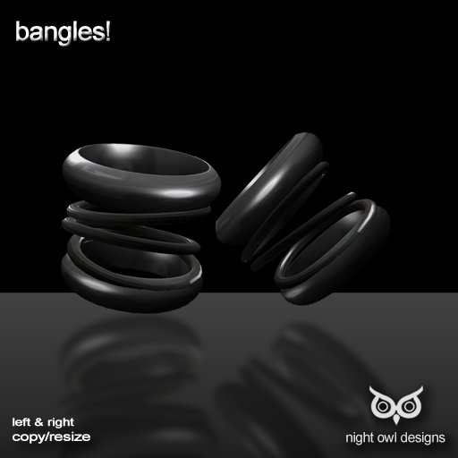 Night Owl Designs ~ Bangles! Gray