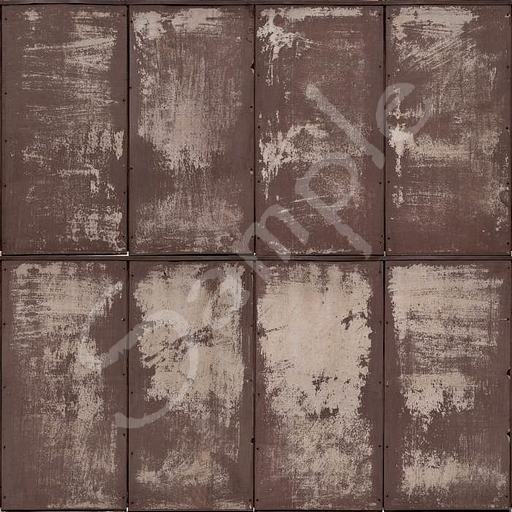Rusted Metallplatte 1 Alle PERMISSIONS