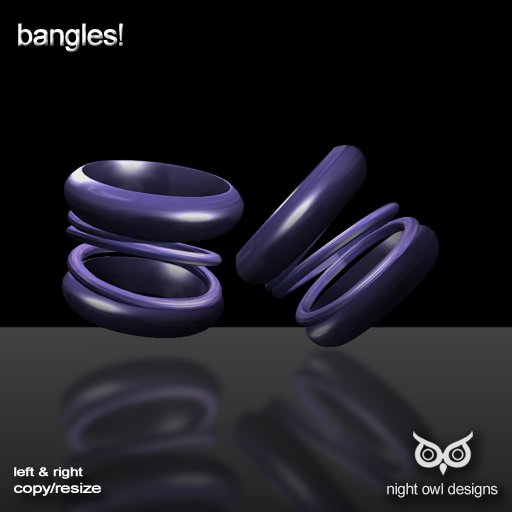 Night Owl Designs ~ Bangles! Violet