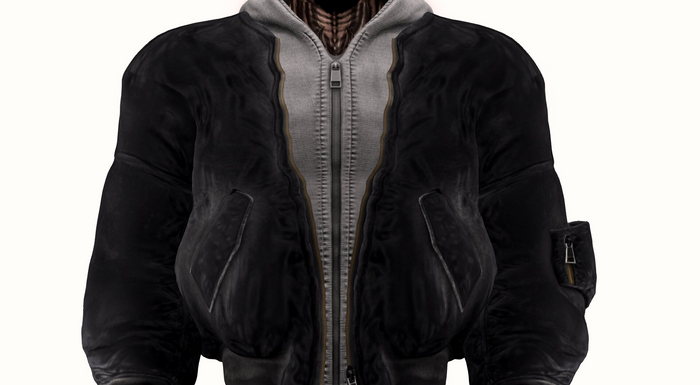 Wolfe Bomber Black washed