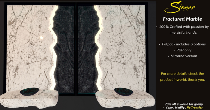 !-(Sin)-!-(Rez/Wear)_ Fractured Marble _ Zen