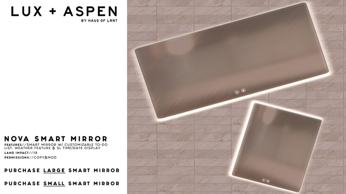 LUX + ASPEN // Nova Smart Mirror [Small]