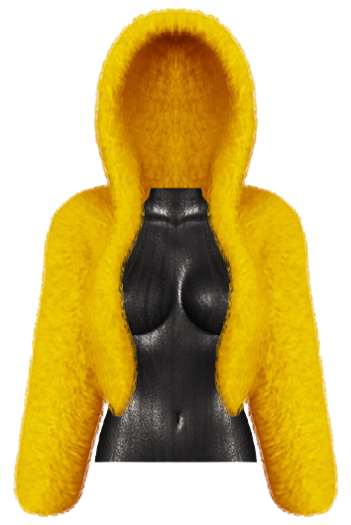 Eaun Fur Jacket — Canary