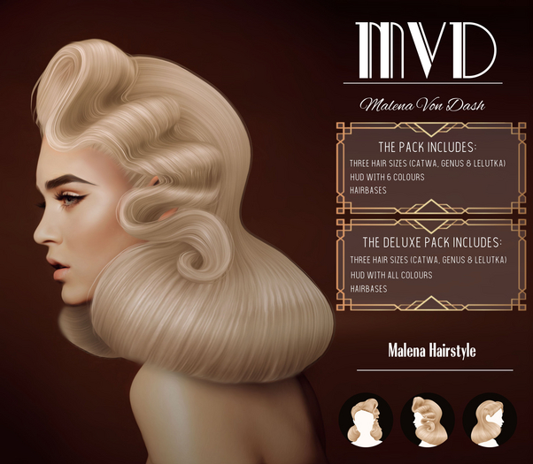 MVD Malena HairStyle PACK