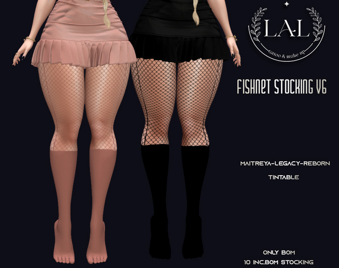 LAL-Fishnet Stocking  V6 Only Bom (Tintable)