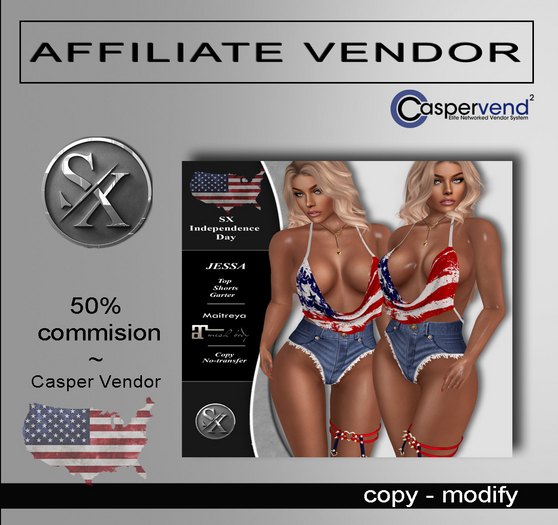[SX] Affiliate Vendor  PATRIOTIC ~ Jessa [1 vendor]