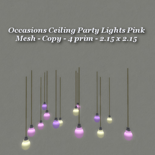 Party Ceiling Lights Pastel