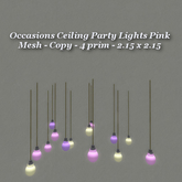 Party Ceiling Lights Pastel