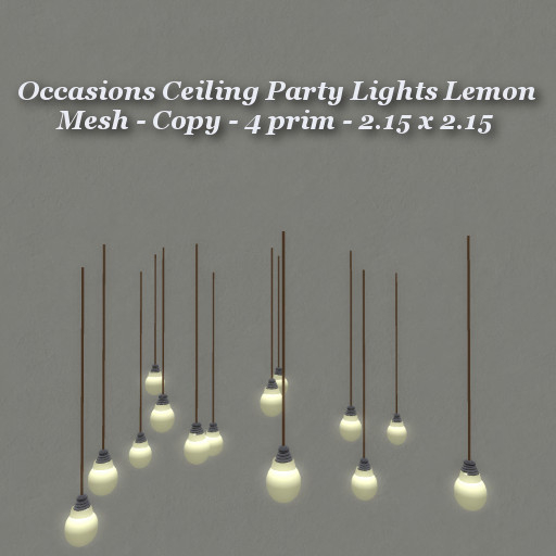Party Ceiling Lights Lemon