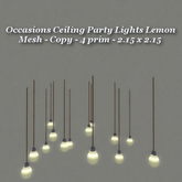 Party Ceiling Lights Lemon