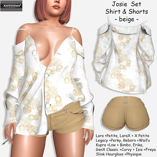 [Xprs] - Josie Set Beige (LaraX included)