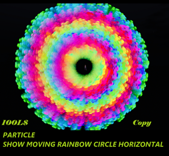 PARTICLE SHOW MOVING RAINBOW CIRCLE HORIZONTAL