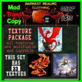 DRC - Fantasy Dragon Textures Set 1 - 33 Total