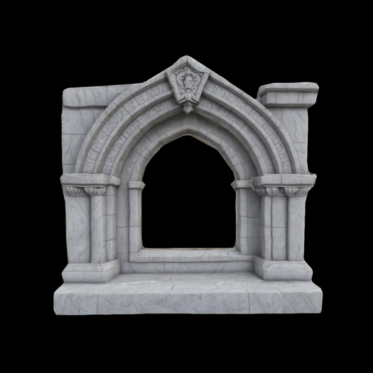 {S} Full Perm Stone Window Display Arch 02
