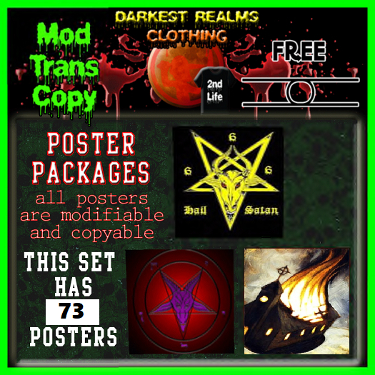 DRC - Satanic Posters Free Set 1 (73 Boxed)