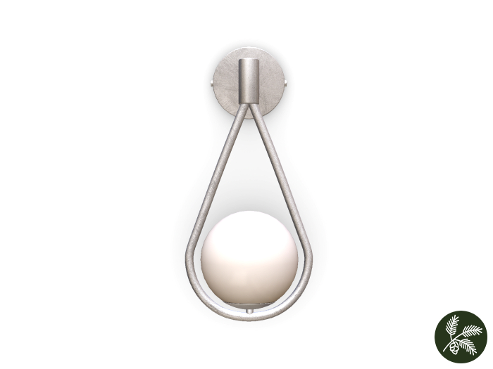 .spruce. webb sconce {silver}