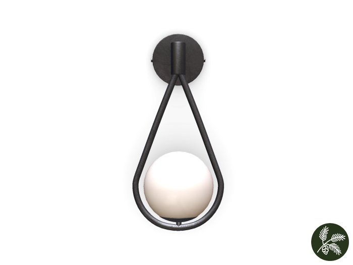 .spruce. webb sconce {onyx}
