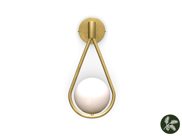 .spruce. webb sconce {gold} 