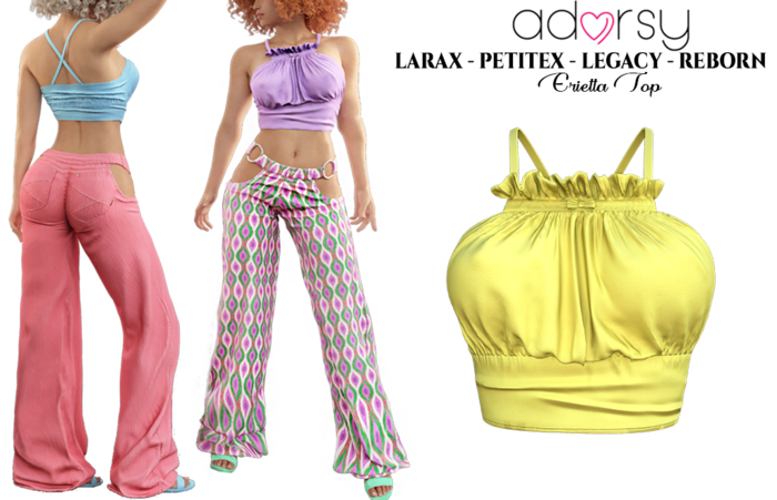 adorsy - Erietta Top Yellow - LaraX/Legacy/PetiteX/Reborn