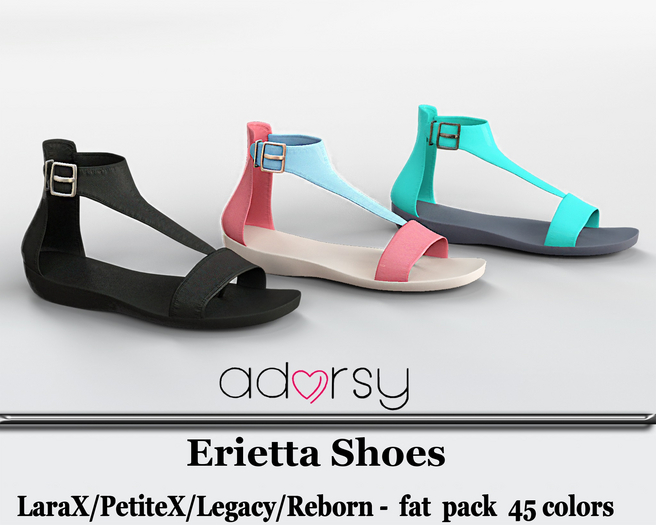 adorsy - Erietta Shoes Fatpack - LaraX/Legacy/PetiteX/Reborn