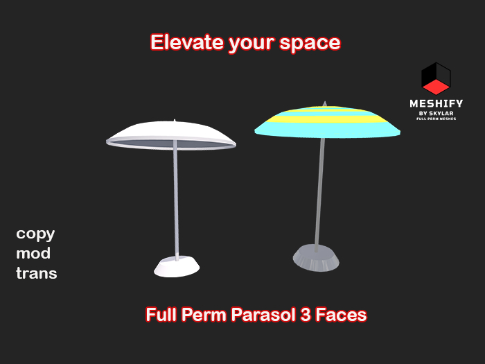 Full Perm Beach Parasol