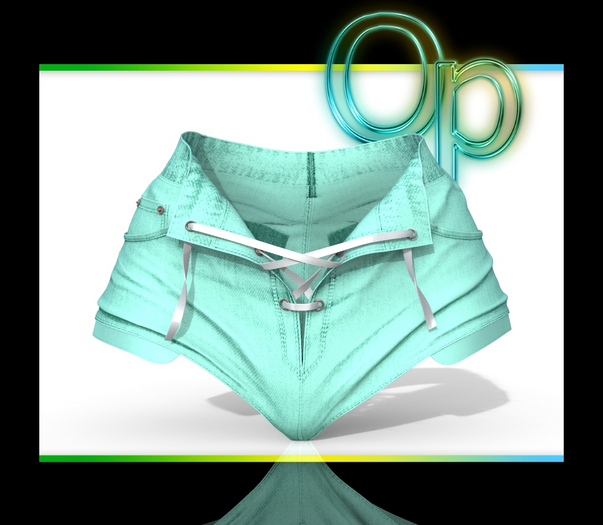 Teal Susan Shorts