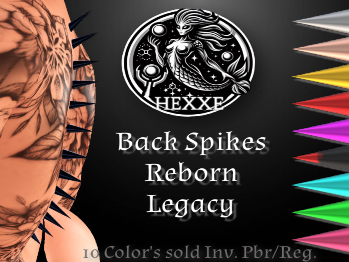 Hexxe Bag- Legacy Back Spikes- FATPACK