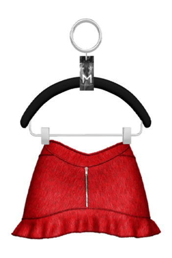 Ulla Fur Skirt — Ruby
