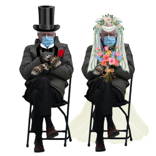 Second Life Marketplace Lifesize BERNIE Cardboard Bride & Groom WEDDING Cardboard Cutouts (ADD)